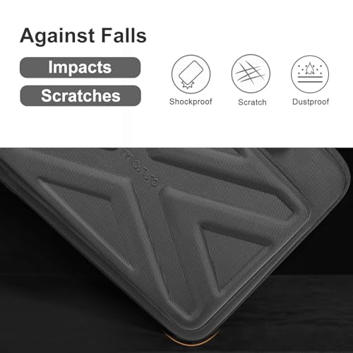 MOSISO Hard Laptop Case 15-15.6 inch, Shockproof Laptop Sleeve with Handle | Compatible with MacBook 16, HP Acer Dell Lenovo ASUS, Waterproof EVA Carrying Case Computer Bag with Pocket&Belt, Slate Gray - color: Slate Gray, size: 16 inch