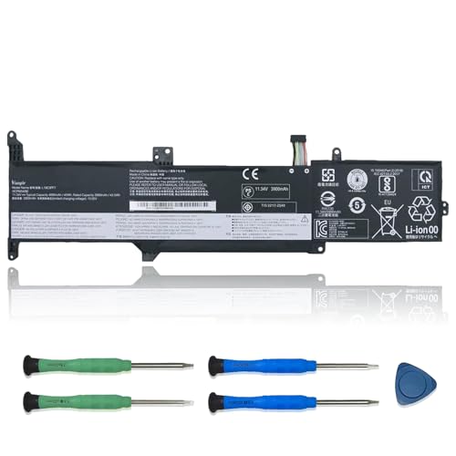 L19C3PF7 L19L3PF5 L19D3PF5 Laptop Battery, 11.34V 45Wh 3900mAh Compatible with Lenovo IdeaPad 3-14ADA05 3-14ARE05 3-14IIL05 3-14IML05 3-15ARE05 3-15IIL05 3-15IML05 Series 5B10X02607 5B10X02599 - size: 12.1*2.4*0.3 inch L19C3PF7