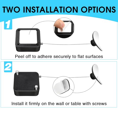 4 Pack 6.5ft Retractable Remote Control Safety Lock Tether, Remote Finder Lanyard with Adjustable Locking Leash for TV Remote, Gaming Controller, Tablet – Keep Remote Secure Within Reach