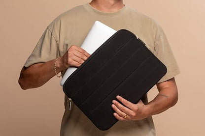 ANECDOTE Laptop Case 15-16 Inch – A Perfect Laptop Sleeve - Compatible with MacBook Air/Pro 15 inch M3 M2 M1 Chip Pro Max 2023-2021 – Fits Well, Made of 100% Nylon with Aesthetic Design (Black) - color: Black, size: 15-16 inches