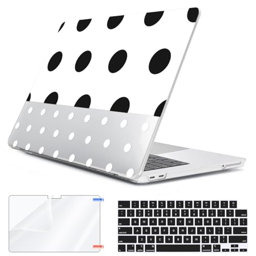 Compatible with 2026 MacBook Neo Case 13 inch Model A3404 (A18 Pro Chip), Anti-Fingerprint& Scratch Sturdy Protective Hard Shell Case & Keyboard Cover & Screen Protector &Webcam Cover, Dot - color: Dot