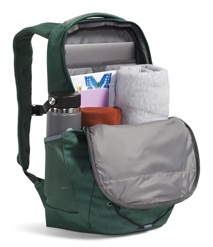 The North Face Jester Everyday Laptop Backpack, Duck Grn Dk Hth/Blk, OSFA | Commuter Daypack, Water Repellent, Laptop Sleeve - color: Duck Green Dark Heather/Tnf Black