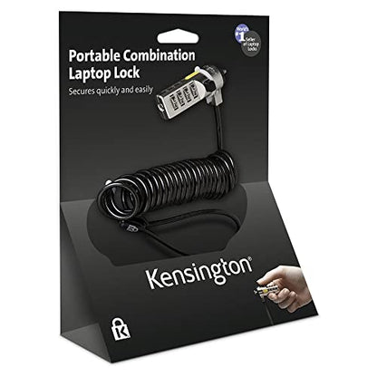 Kensington Portable Combination Cable Lock for Laptops and Other Devices - Red (K64671AM) - color: Red