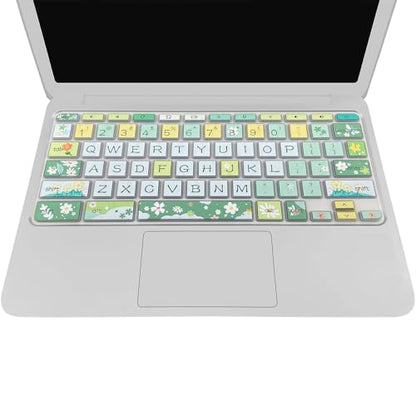Silicone Keyboard Cover for HP Chromebook 11 x360, Chromebook 11 G2/G3/G4/G5/G6 EE/G7 EE, HP Chromebook 14-ca 14-ak 14-X Series, HP Chromebook 14 G2 G3 G4, Spring Flowers - color: Spring Flowers