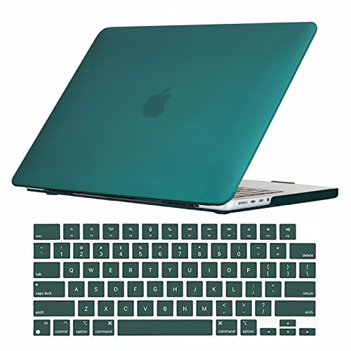 Se7enline for MacBook Pro 14 inch Case 2026-2021 M5 M4 M3 M2,Deep Teal | 2 in 1 Matte Hard Shell Laptop Case with Keyboard Cover Anti-Scratch Heat Dissipation Full Port Access Slim Lightweight - color: Deep Teal