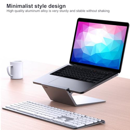 Laptop Stand, Aluminum Notebook Holder Riser Heat-Vent for MacBook Air/Pro, Dell, HP, Lenovo, Microsoft Surface, Samsung 11-16 inches Notebook