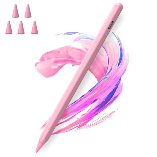 TaIYanG iPad Stylus Pen for iPad 2018-2026, Palm Rejection, Fast Charging | Tilt Sensitivity, for iPad Pencil A16 /10/9/8/7/6, Pro 11/13" (M5/M4),Air M4/M3/M2/5th/4th, Pro 11/12.9", Mini 6/5, Pink - color: Pink