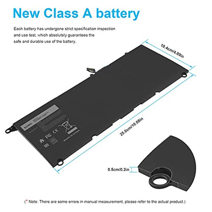 TREE.NB JD25G Laptop Battery for Dell XPS 13 XPS 13 9350 9343 XPS13 13D XPS13D 13-9343 13-9350 13D-9343 13D-9343-1708, 090V7W 0DRRP 0RWT1R RWT1R JHXPY53 05K9CP, 90V7W 0N7T6 P54G 5K9CP JHXPY - size: ‎JD25G