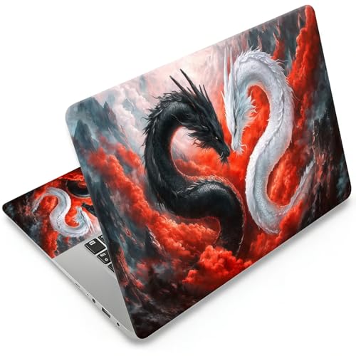 Universal Laptop Skin Sticker, 11-15.6 Inch Reusable Vinyl Laptop Skin Decal, Scratch Resistant Waterproof Cover, Easy to Trim & Apply, Dragon - color: Dragon
