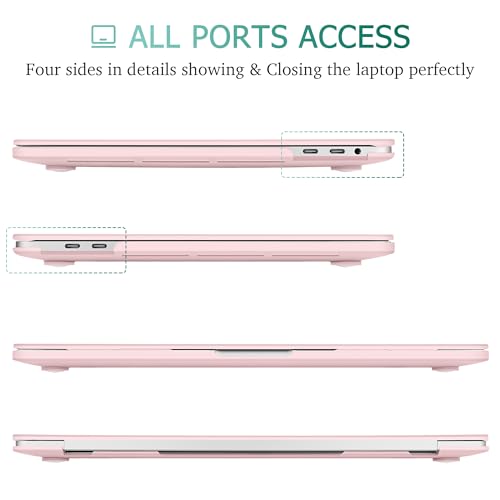 May Chen for MacBook Pro 16 Inch 2019 Release Model:A2141,Hard Shell Case Cover Screen Protector & Keyboard Cover for MacBook Pro 16 Retina with Touch ID & Touch Bar - Baby Pink - color: Baby pink