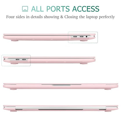 May Chen for MacBook Pro 16 Inch 2019 Release Model:A2141,Hard Shell Case Cover Screen Protector & Keyboard Cover for MacBook Pro 16 Retina with Touch ID & Touch Bar - Baby Pink - color: Baby pink