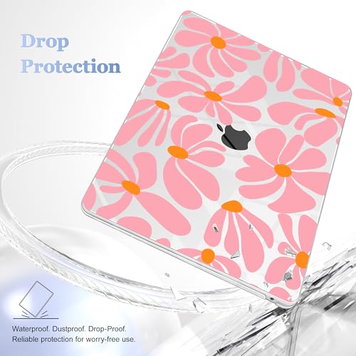 May Chen Compatible with MacBook Air 13 inch Case 2022 2021, 2020-2018 Release Model: M1 A2337 A2179 A1932, Plastic Hard Shell Case Cover for Mabook Air 13 inch with Retina Dispaly, Groovy Flower - color: Groovy Flower