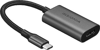 INSIGNIA 4K@60Hz USB C to HDMI Adapter - Black, High Speed, Thunderbolt, Groundbreaking Performance, Compatible for Apple Mackbook, iPad, iPhone, Pixelbook, XPS, Galaxy and More - style: USB-C to HDMI Adapter