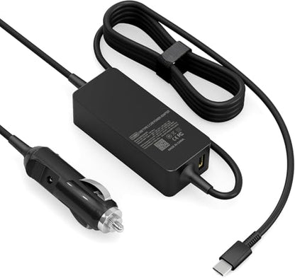 100W Laptop Car Charger USB C Car Charger for Dell Latitude/Precision/XPS, Compatible MacBook Pro/Air,HP Spectre/Elitebook,Samsung Galaxy,Asus,acer,Lenovo ThinkPad/Yoga/Idea Car Laptop Charger - color: Black