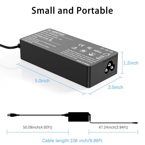 90W Universal Laptop Charger Compatible with Dell HP Lenovo Acer ASUS Fujitsu to Shiba Notebook Ultrabook Universal Power Supply with 16 Tips