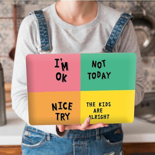 Universal Laptop Skin Sticker with 2 Wrist Pad Skins, Waterproof Scratch Resistant Vinyl Laptop Cover Decal, Cut to Fit for 11–15.6 Inch MacBook HP Dell Lenovo, Quote Words - color: Quote Words