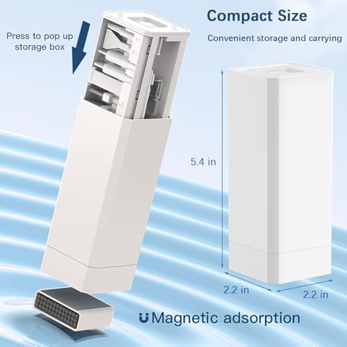 DAPOWER 32-in-1 Keyboard Cleaning Kit for MacBook Laptop Computer, Earbud Cleaner Kit for Airpod Earphones, Multi-Function PC Electronic Cleaner Kit for iPhone Cell Phone Camera (White) - color: White