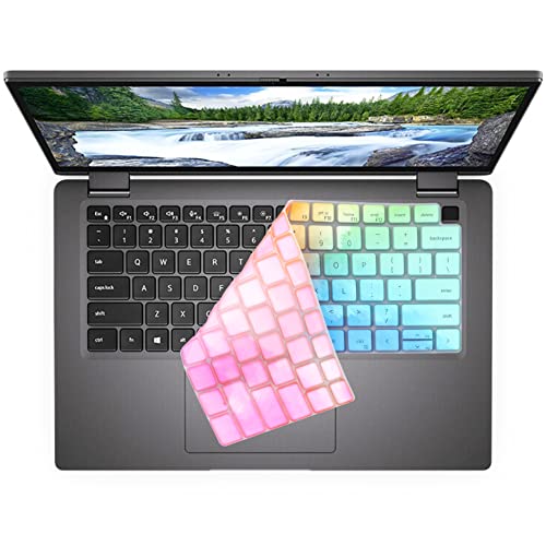 Keyboard Cover for 14 inch Dell Latitude 7430 7420 7440 7450 7410 Notebook, Latitude 5440 5431 5430 5420 3440 14", Latitude 7520 15.6", Latitude 9000 9420 9430 9510 9520 Keyboard Skin-Colorful - color: Colorful