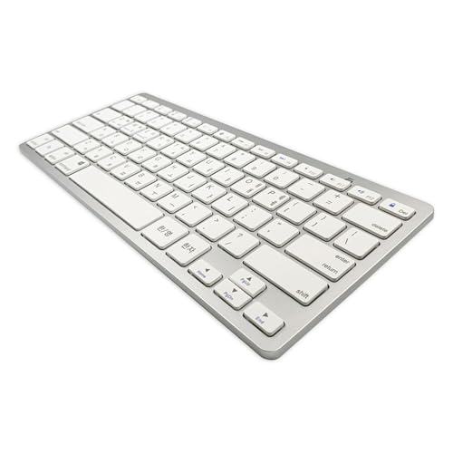 Wireless Korean Keyboard, Minority Language Hangul Keyboard Ultra Thin Lightweight Silent Bluetooth Keyboards for Laptop/Computer/Surface/Desktop/Smart TV (Korean) - style: Korean