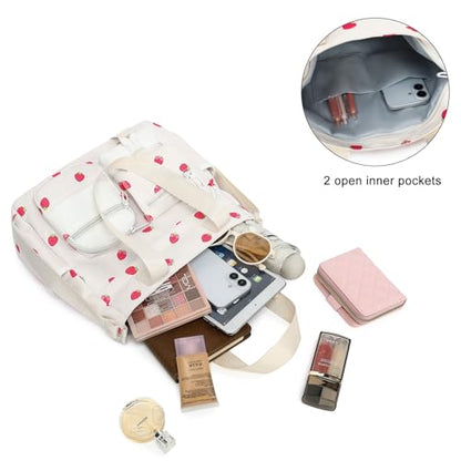 Phaoullzon Kawaii Messenger Bag Cute Purse Girls/Teens Crossbody Tote for Work - color: Strawberry, style: Medium