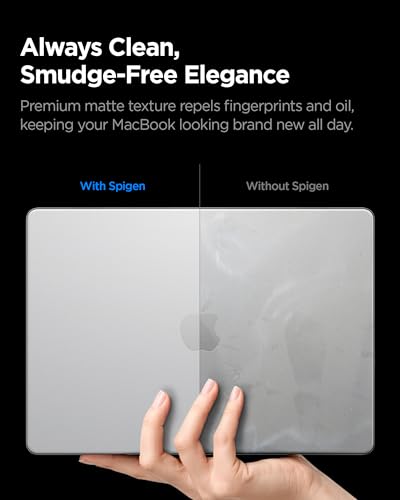 Spigen for MacBook Pro 14 inch Case M5/Pro/Max (2026) M4/M3/M2/M1/Pro/Max (2025-2021) A3427 A3426 A3434 A3112 A3185 A3401 A2918 A2992 A2779 A2442, Air Skin Matte Thin Semi Clear Cover, Frost Clear - color: Frost Clear, size: Macbook Pro 14" M5/M4/M3/M1 (2