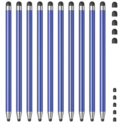 Stylus (10Pcs), Stylus Pen for Touchscreen, High Precision and Sensitivity Stylus Pen for Android Smartphone and Tablets, Compatible with All Capacitive Touch Screen (Klein Blue) - color: klein blue
