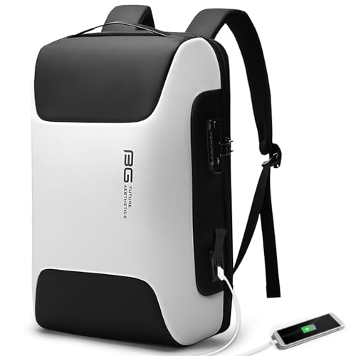 BANGE Tech Laptop Backpack for Men and Women - color: White