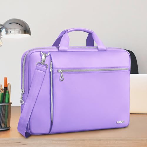 Laptop Bag Case for Women Men Messenger Briefcase Bag, 17 17.3 Inch | Compatible with HP OmniBook Envy Omen Pavilion/Dell Inspiron Precision/LG Gram/Yoga ThinkPad, Carrying Bag 18 inch, Purple - color: Purple, size: 17.3 inch