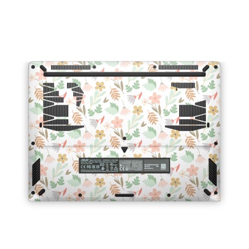 Laptop Skin Compatible with Asus TUF Gaming A14 (2026) - Neutral Flowers - Premium 3M Vinyl Protective Wrap Decal Cover - Easy to Apply | Crafted in the USA by MightySkins - color: Neutral Flowers, size: TUF Gaming A14 (2026) Full Cover Skin, style: Matte