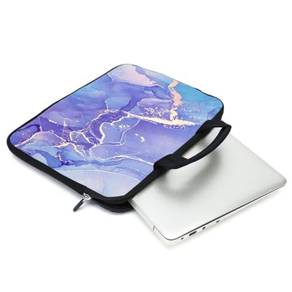 15.6" Laptop Sleeve 14" 15" 15.4" Chromebook Case Ultrabook Case Notebook Sleeves PC Messenger Bag (Purple) - color: Purple