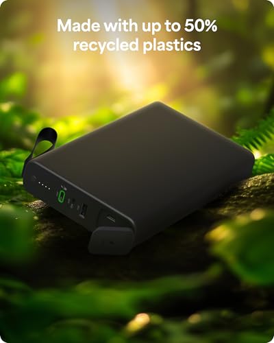 mophie powerstation pro AC (2023)-27,000 mAh External Battery compatbile With MacBook&iPad Portable PD battery with 100W of AC&60W USB-C Fast Charge integrated carry strap-USB-C cable included, Black - size: 27,000 mAh, style: Gen 2