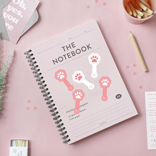 for iPad Case with 10 Sets of 100 Pcs Cute DIY Vinyl Laptop Stickers Tweezers Decals, Waterproof Aesthetic Stickers Suitable for Phone, Water Bottles, Cups, Suitcases, Anywhere-Cat Paw - color: Cat Paw