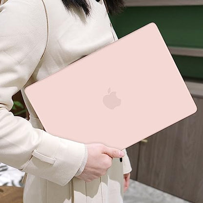 MEEgoodo for M5 MacBook Pro 16 inch Case 2026 2024 2023 2021 (Fit Model A3429/A3428/A3403/A3186/A2991/A2780/A2485) M5 M4 M3 M2 M1 Pro/Max, Laptop Case with Keyboard & Webcam Cover, Pink - color: Pink