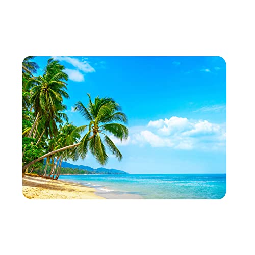 MacBook Pro 13 Inch Case - 2012-2008 A1278 with CD-ROM, Plastic Hard Shell & Keyboard Cover Skin - Beach & Palm Tree - color: CH81 Beach & Palm tree, size: Pro 13" w/CD-ROM 2008-2012(A1278)