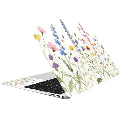 CREATCABIN Colorful Flowers Laptop Skin Sticker Decal Netbook Skin Sticker Notebook Art Decal 12" 13" 13.3" 14" 15" 15.4" 15.6" Laptop Protector Cover Waterproof Scratchproof Removable Easy to Apply - style: Colorful Flowers