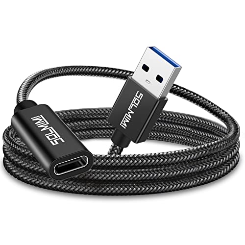 USB C Female to USB Male Adapter 4FT(1.2M), Upgraded Type C to USB 3.0 Male Adapter with 5Gbps High-Speed Data Transmission for Laptop, Charger, Power Bank, U Disk(Net Cord Length 3.7ft) - size: 1.2M/3.9FT