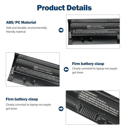 800049-001 KI04 Battery for HP Pavilion 15-ab 15-an 15t-ab100 17-g | 14.8V 2800mAh 41Wh for 17t-g100 17t-s100 cto Series K104 800010-421 TPN-Q160 TPN-Q158 TPN-159 TPN-Q161 TPN-Q162 15-ab143cl - size: 12.13*2.68*1.85 inch KI04
