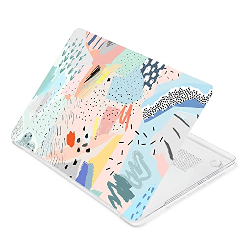 LanBaiLan Laptop Plastic Hard Shell Protective Case, Compatible for New MacBook Air 13 inch 2020 2019 2018 Release A2337 M1 A2179 A1932 Retina Display with Touch ID & Keyboard Cover, Graffiti - color: Graffiti