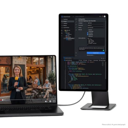 SOTSU FlipAction Elite 16" | 4K Portable Monitor | 3840 x 2400 (UHD+) | 60 Hz | 100% DCI-P3 | 450 Nits | Pivot Rotate | Full Metal CNC | Perfect Match for Mac and Windows (Space Black) | 3840x2400 (UHD+) | 60Hz | 100% DCI-P3 | 450 Nits | Pivot Rotate | Fu