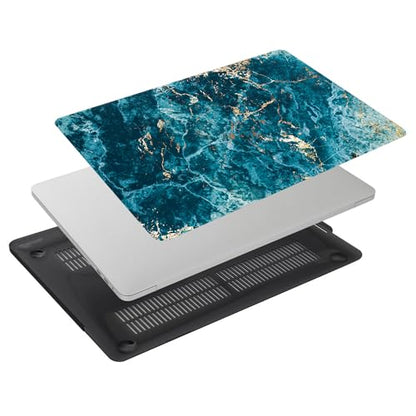 Hard Case Compatible with Old Version MacBook Pro 13 inch Case 2012 2011 2010 2009 2008 Release A1278 with CD-ROM, Laptop Plastic Hard Case Shell & Keyboard Cover, Blue Marble - color: Blue Marble, size: A1278(Pro 13" w/CD-ROM 2008-2012)