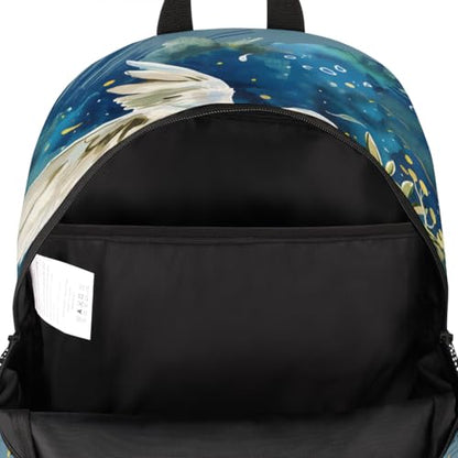 Bird Laptop Backpack for Women Men, 18.3 Inch Travel Work Backpacks, Pigeon Waterproof Computer Casual Daypack Nurse Teacher Bags - color: Multicolor 16