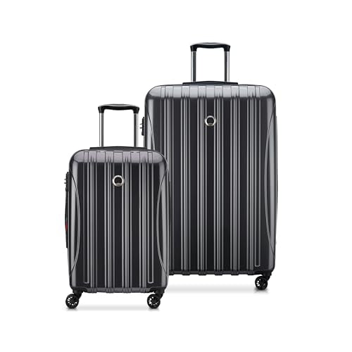 DELSEY PARIS Helium Aero Hardside Expandable Luggage with Spinner Wheels, Titanium, 2-Piece Set (21/28) - color: Titanium, size: 2-Piece Set (21/28)