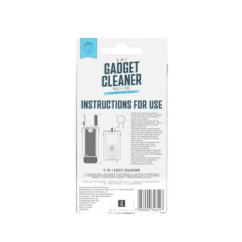 8-in-1 Electronic Cleaning Kit – Screen Cleaner & Keyboard Cleaning Tool for Laptop, Phone, Tablet, Earbuds & Keyboard, Tech Cleaning Kit with Brush, Spray & Cloth