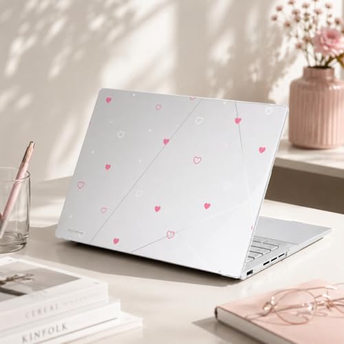 Batianda Creative Case for ASUS Zenbook 14 OLED 2024 2025, Pink Sweetheart | Model UX3405×× / UM3406××, Slim Plastic Hard Shell, Artistic Designs, Ultra-Thin Lightweight Laptop Case - color: Pink Sweetheart