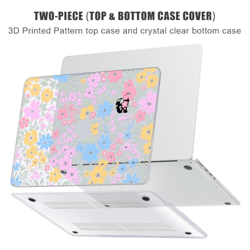 for with MacBook Pro 14 inch Case 2026-2021 M5 M4 M3 M2 M1 Pro/Max A3426 A3427 A3434 A3112 A3401 A2918 A2992 A2779 A2442, Hard Shell with Keyboard Cover+Protective Film, Colorful - color: Colorful