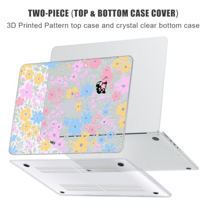 for with MacBook Pro 14 inch Case 2026-2021 M5 M4 M3 M2 M1 Pro/Max A3426 A3427 A3434 A3112 A3401 A2918 A2992 A2779 A2442, Hard Shell with Keyboard Cover+Protective Film, Colorful - color: Colorful
