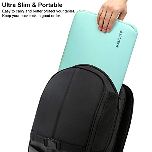 AULEEP 11-12 Inch Laptop Sleeves, Neoprene Notebook Computer Pocket Tablet Carrying Sleeve/Water-Resistant Compatible Laptop Sleeve for Acer/Asus/Dell/Lenovo/HP (Light Green) - color: light green, size: 11-12 inch