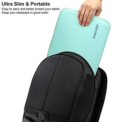 AULEEP 15-15.6 Inch Laptop Sleeves, Neoprene Notebook Computer Pocket Tablet Carrying Sleeve/Water-Resistant Compatible Laptop Sleeve for Acer/Asus/Dell/Lenovo/HP, Light Green - color: light green, size: 15-15.6 inch