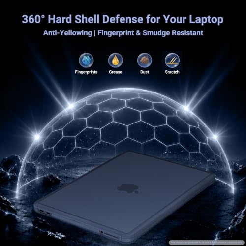 MOSISO Compatible with MacBook Neo Case 13 inch 2026 A3404 A18 Pro Chip | Anti-Cracking Cover Matte Finish Seamlessly Closes Protective Hard Shell Case Cover with TPU Bumper, Indigo - color: Indigo
