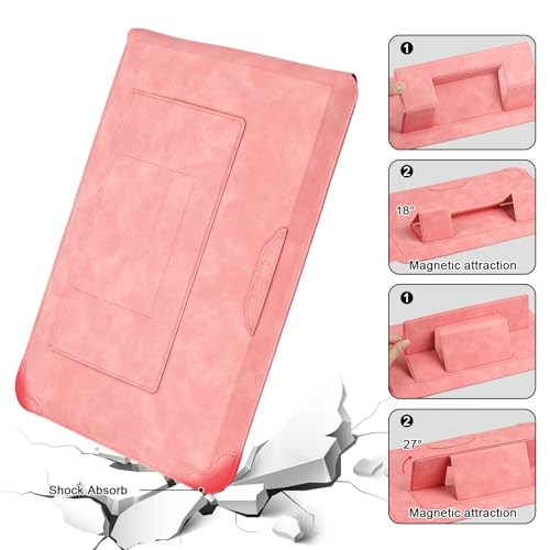 HoYiXi 13.3 Inch Laptop Sleeve Case with Stand - Compatible with MacBook Neo 2026/MacBook Air/Pro 13 (M4/M3/M2/M1 2020-2025), Surface Pro 8 2021, iPad Pro 12.9 & 13-13.3" Dell Acer Laptops,Red - color: Rose Red, size: 13-13.3'' laptop